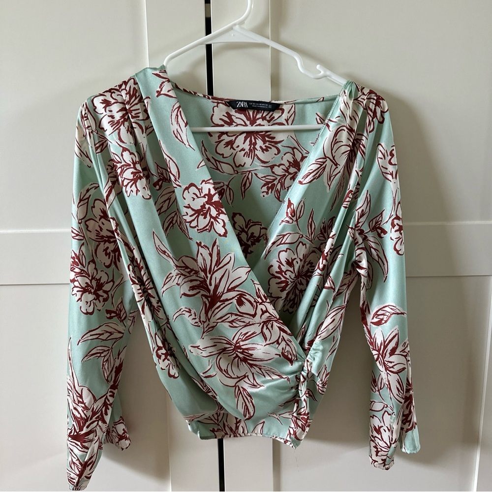 Zara Spring Flower Blouse